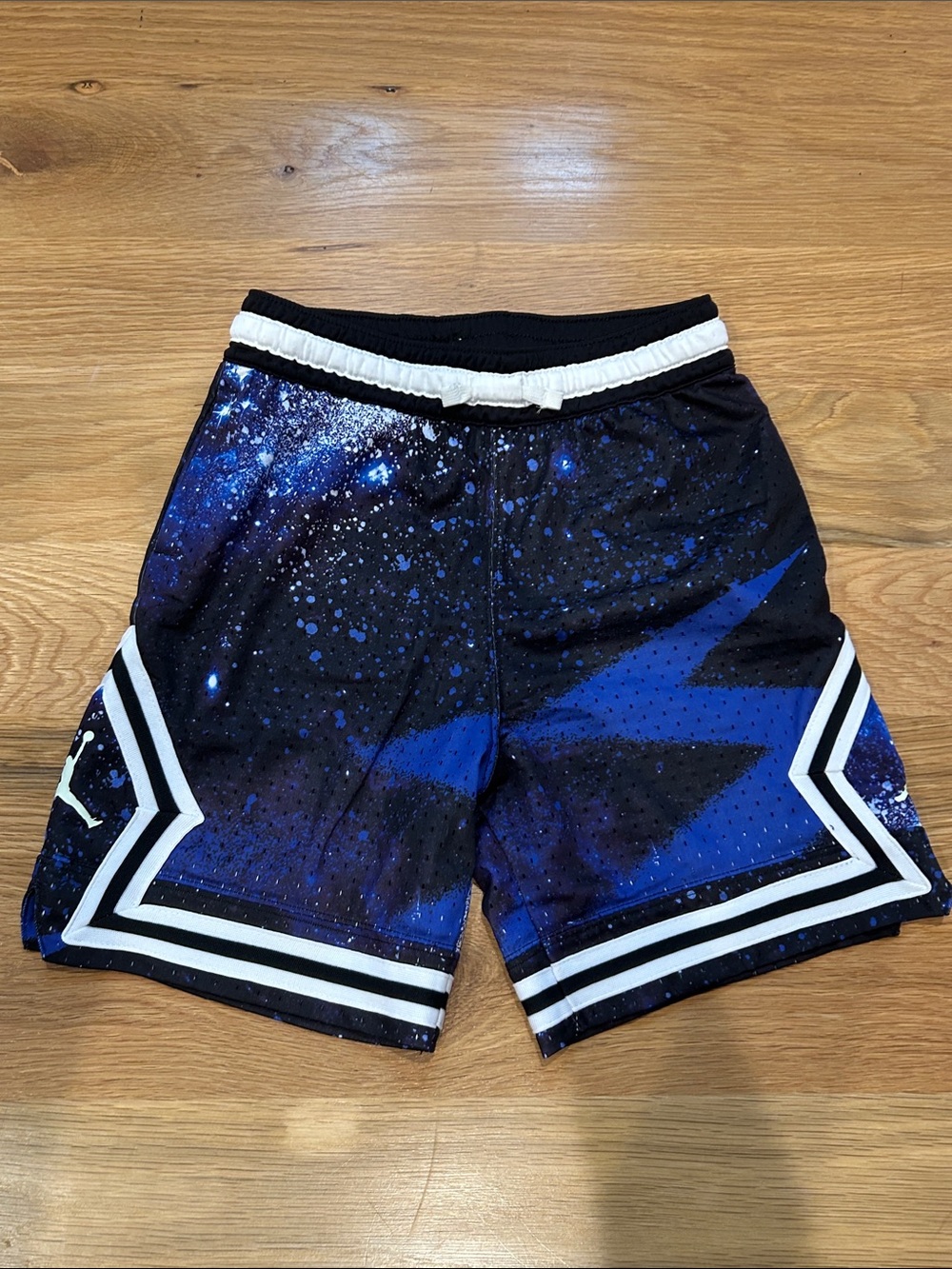 Jordan Kids Basketball Shorts Black & Blue Galaxy